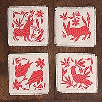 Cotton coasters,