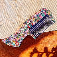 Wood decorative comb,