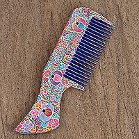 Wood decorative comb,