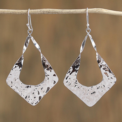 Sterling silver dangle earrings, Modern Kites