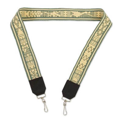 Leather accented cotton lanyard, Lovely Blush