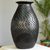 Ceramic decorative vase, 'Brick House' - Rectangle Motif Barro Negro Ceramic Decorative Vase thumbail