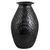 Ceramic decorative vase, 'Brick House' - Rectangle Motif Barro Negro Ceramic Decorative Vase (image 2a) thumbail