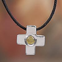 Amber pendant necklace,
