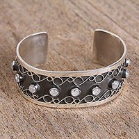 Moonstone cuff bracelet,