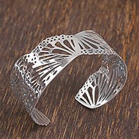 Sterling silver cuff bracelet,