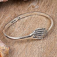 Sterling silver bangle bracelet,