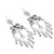 Sterling silver chandelier earrings, 'Amorous Delight' - Heart-Shaped Taxco Sterling Silver Chandelier Earrings (image 2c) thumbail