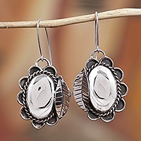 Sterling silver dangle earrings,