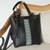 Leather tote, 'Cultural Mexico' - Glass Beaded Leather Tote in Black from Mexico thumbail