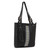 Leather tote, 'Cultural Mexico' - Glass Beaded Leather Tote in Black from Mexico (image 2a) thumbail