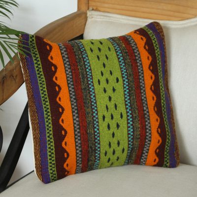 Zapotec wool cushion cover, Zapotec Colors