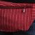 Cotton waist pack, 'Crimson Traveler' - Striped Cotton Waist Pack in Crimson Red from Mexico (image 2c) thumbail