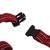 Cotton waist pack, 'Crimson Traveler' - Striped Cotton Waist Pack in Crimson Red from Mexico (image 2d) thumbail