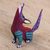 Wood alebrije figurine, 'Vibrant Coyote' - Multicolored Wood Alebrije Coyote Figurine from Mexico (image 2b) thumbail