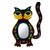 Tin wall mirror, 'Floral Cat' - Floral Cat Tin Wall Mirror Handcrafted in Mexico thumbail