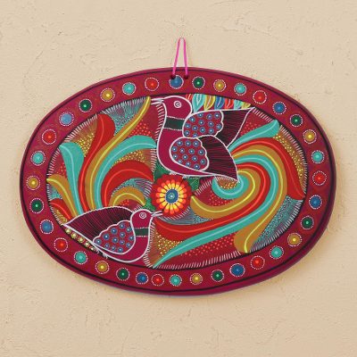Ceramic wall art, Bird World