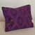 Cotton clutch, 'Diamond Patterns in Amethyst' - Diamond Motif Cotton Clutch in Amethyst from Mexico (image 2) thumbail