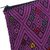 Cotton clutch, 'Diamond Patterns in Amethyst' - Diamond Motif Cotton Clutch in Amethyst from Mexico (image 2c) thumbail