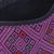 Cotton clutch, 'Diamond Patterns in Amethyst' - Diamond Motif Cotton Clutch in Amethyst from Mexico (image 2d) thumbail