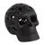 Ceramic figurine, 'A Combination of Love' - Floral Pattern Barro Negro Ceramic Skull Figurine (image 2a) thumbail