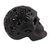 Ceramic figurine, 'A Combination of Love' - Floral Pattern Barro Negro Ceramic Skull Figurine (image 2b) thumbail