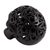 Ceramic figurine, 'A Combination of Love' - Floral Pattern Barro Negro Ceramic Skull Figurine (image 2c) thumbail
