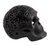 Ceramic figurine, 'Skull Tradition' - Seed Motif Barro Negro Ceramic Skull Figurine from Mexico (image 2b) thumbail