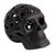 Ceramic figurine, 'Floral Cranium' - Floral Barro Negro Ceramic Skull Figurine from Mexico (image 2a) thumbail