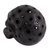 Ceramic figurine, 'Macrocosm Skull' - Circle Motif Barro Negro Ceramic Skull Figurine from Mexico (image 2c) thumbail