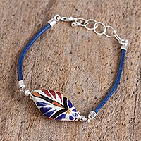 Ceramic pendant bracelet,