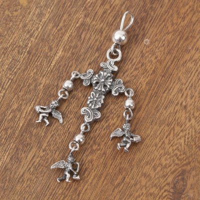 Sterling silver pendant, Cross of Harmony