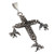 Sterling silver pendant, 'Musical Angels' - Music-Themed Sterling Silver Cross Pendant from Mexico (image 2b) thumbail