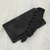 Cotton clutch, 'Dance at Midnight' - Black Handwoven Cotton Floral Motif Clutch Wallet Combo (image 2) thumbail