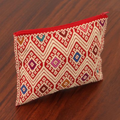 Cotton cosmetic bag, Awaiting the Sun