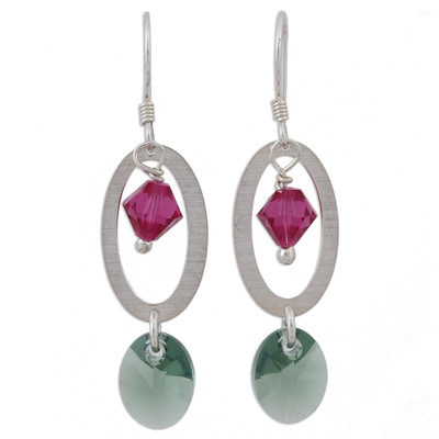Swarovski crystal dangle earrings, Crystal Enchantment