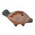 Ceramic ocarina, 'Windy Turtle' - Handcrafted Ceramic Turtle Ocarina from Mexico (image 2b) thumbail