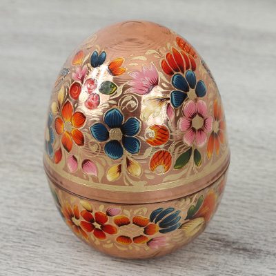 Copper decorative jar, Spring Egg