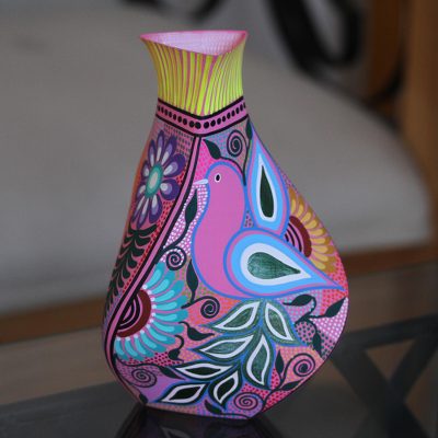 Hand-painted decorative vase, Childhood Fantasy