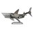 Upcycled metal auto part sculpture, 'Mechanical Shark' - Upcycled Metal Auto Part Shark Sculpture from Mexico (image 2a) thumbail