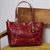 Leather shoulder bag, 'Beautiful Elegance in Wine' - Handcrafted Leather Shoulder Bag in Wine from Mexico thumbail