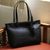 Leather shoulder bag, 'Black Delight' - Handmade Leather Shoulder Bag in Black from Mexico thumbail