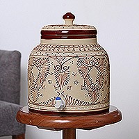 Ceramic beverage dispenser,