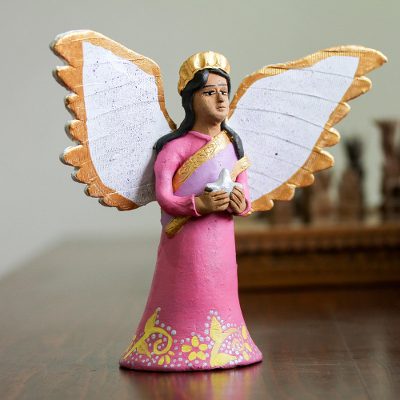 Ceramic sculpture, Angel with a Star