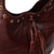 Leather shoulder bag, 'Relaxed Chic in Brown' - Handcrafted Brown Leather Hobo-Style Boho Chic Shoulder Bag (image 2b) thumbail