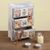Decoupage wood jewelry chest, 'Frida Fan' - Distressed Wood Frida Kahlo Jewelry Chest from Mexico thumbail