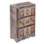 Decoupage wood jewelry chest, 'Frida Fan' - Distressed Wood Frida Kahlo Jewelry Chest from Mexico (image 2a) thumbail