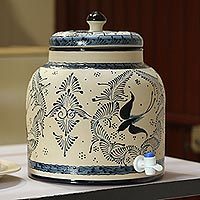 Ceramic beverage dispenser,