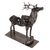 Upcycled metal tealight candle holder, 'Deer Rib' - Upcycled Metal Auto Part Deer Candle Holder from Mexico (image 2a) thumbail