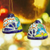 Ceramic ornaments, 'Talavera Bells' (pair) - Bell-Shaped Talavera-Style Ceramic Ornaments (Pair) (image 2) thumbail